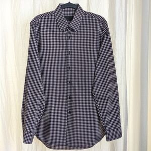 Prada Men's Plaid Dress Shirt